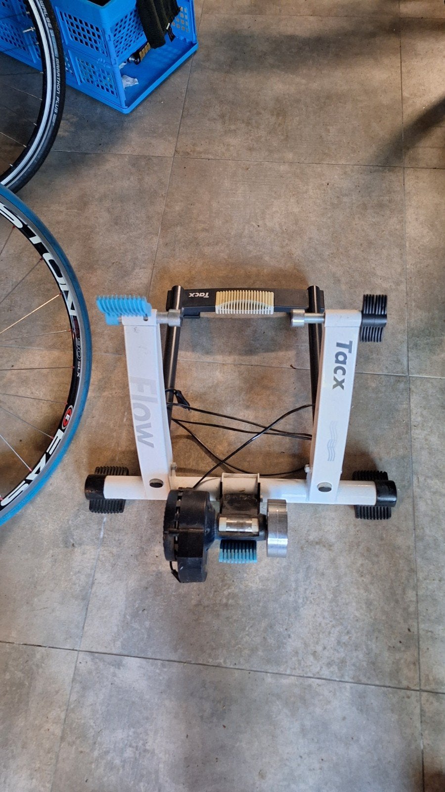 Tacx Flow T1901 fietstrainer met trainerband, Ophalen, Gebruikt, Overige typen