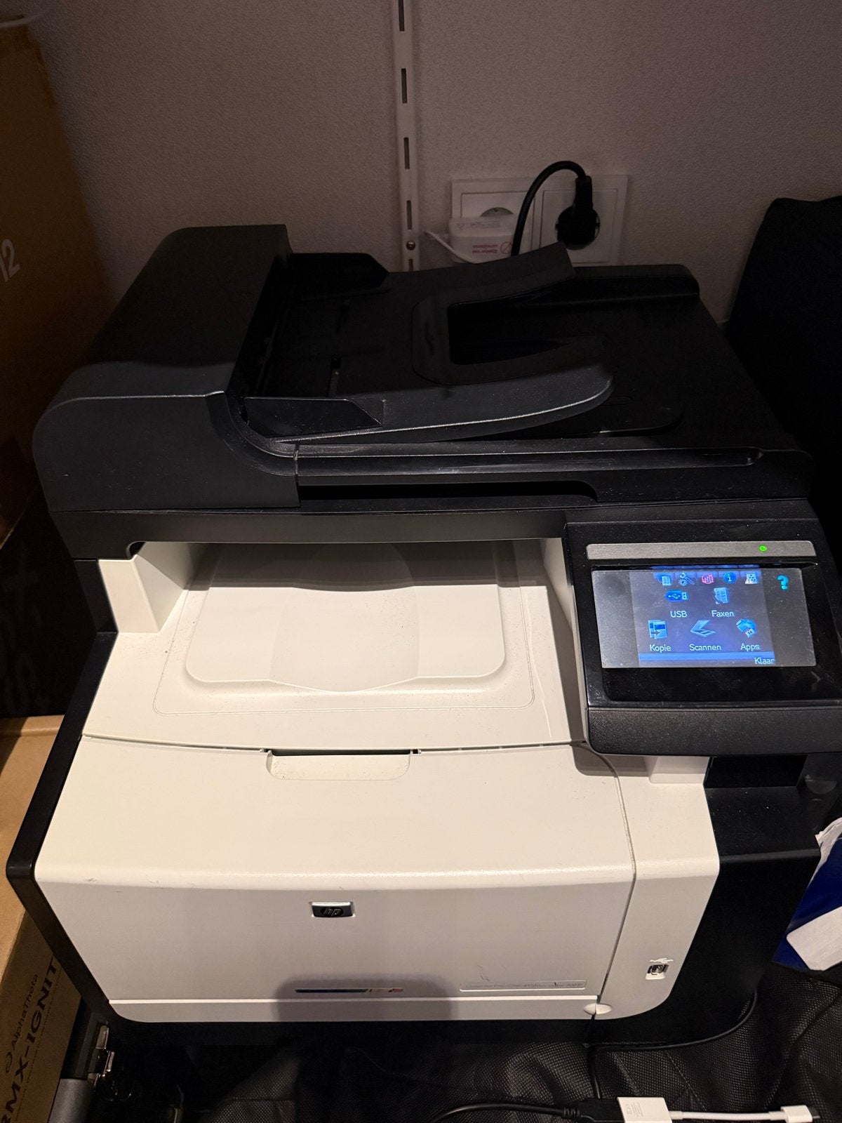 HP LaserJet CM1415fnw Kleuren MFP Laserprinter, Gebruikt, Faxen, All-in-one, Ophalen of Verzenden