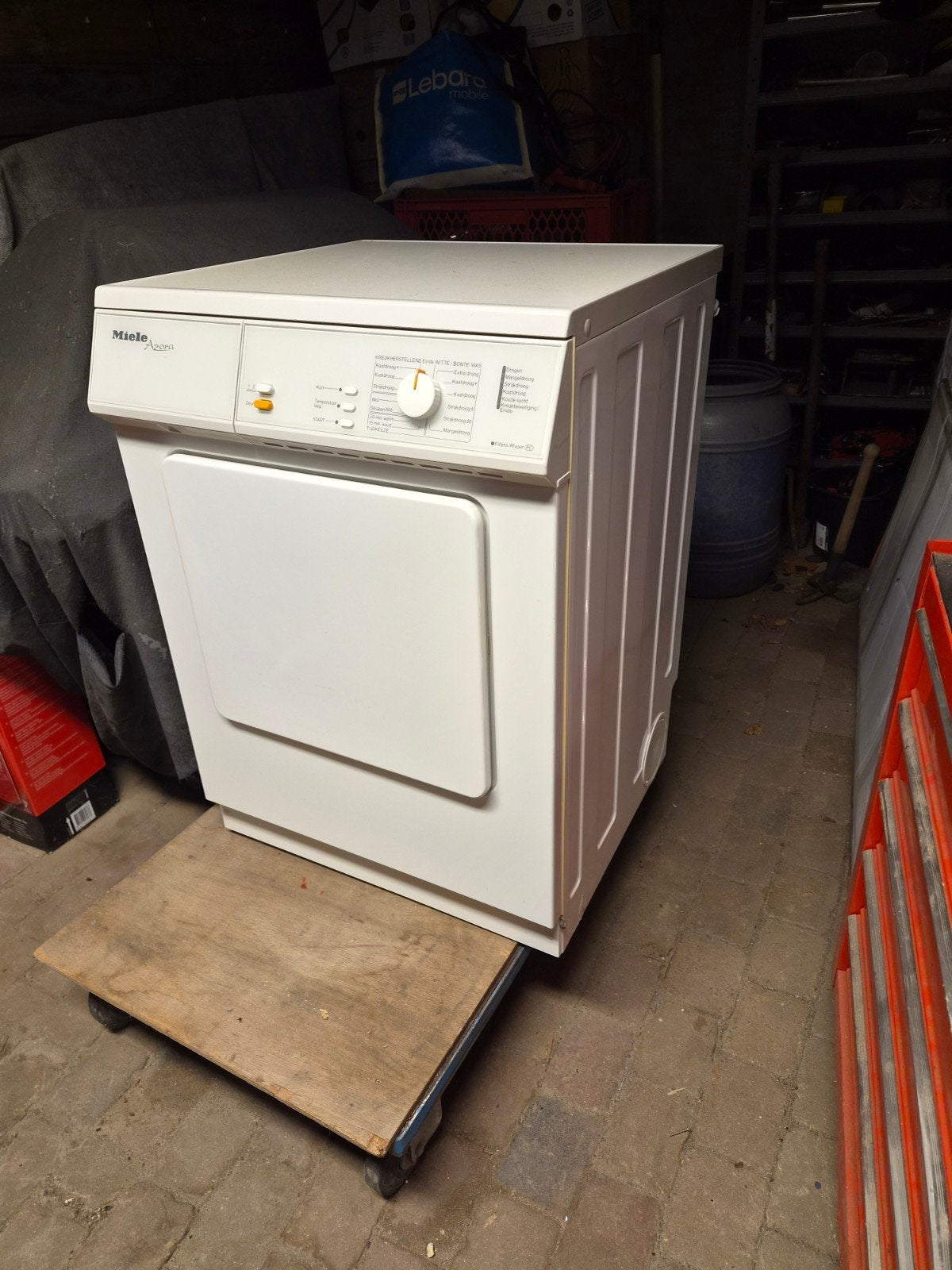 Miele  wasdroger 5 kg, Ophalen, Gebruikt, Anti-kreukfase, Luchtafvoer