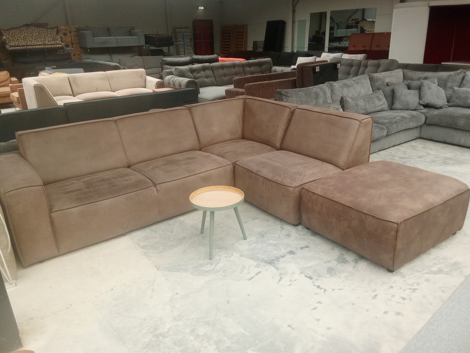 Hoekbank 280x260cm gereinigd nu €299,-, Huis en Inrichting, ., Ophalen of Verzenden, Zo goed als nieuw, .