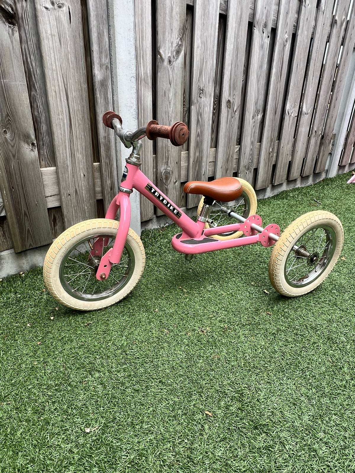 Trybike loopfiets/driewieler roze - 2-in-1, Fietsen en Brommers, Ophalen, Gebruikt, 16 tot 20 inch