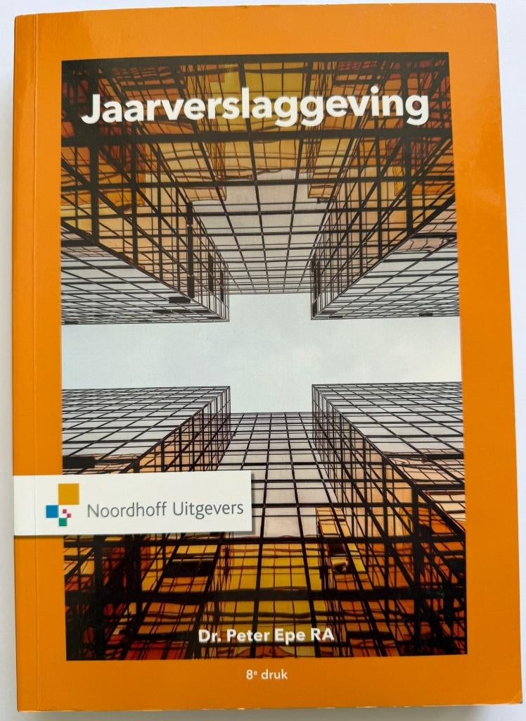 Jaarverslaggeving 8e druk, Zo goed als nieuw, Noordhoff Uitgevers, Beta, HBO