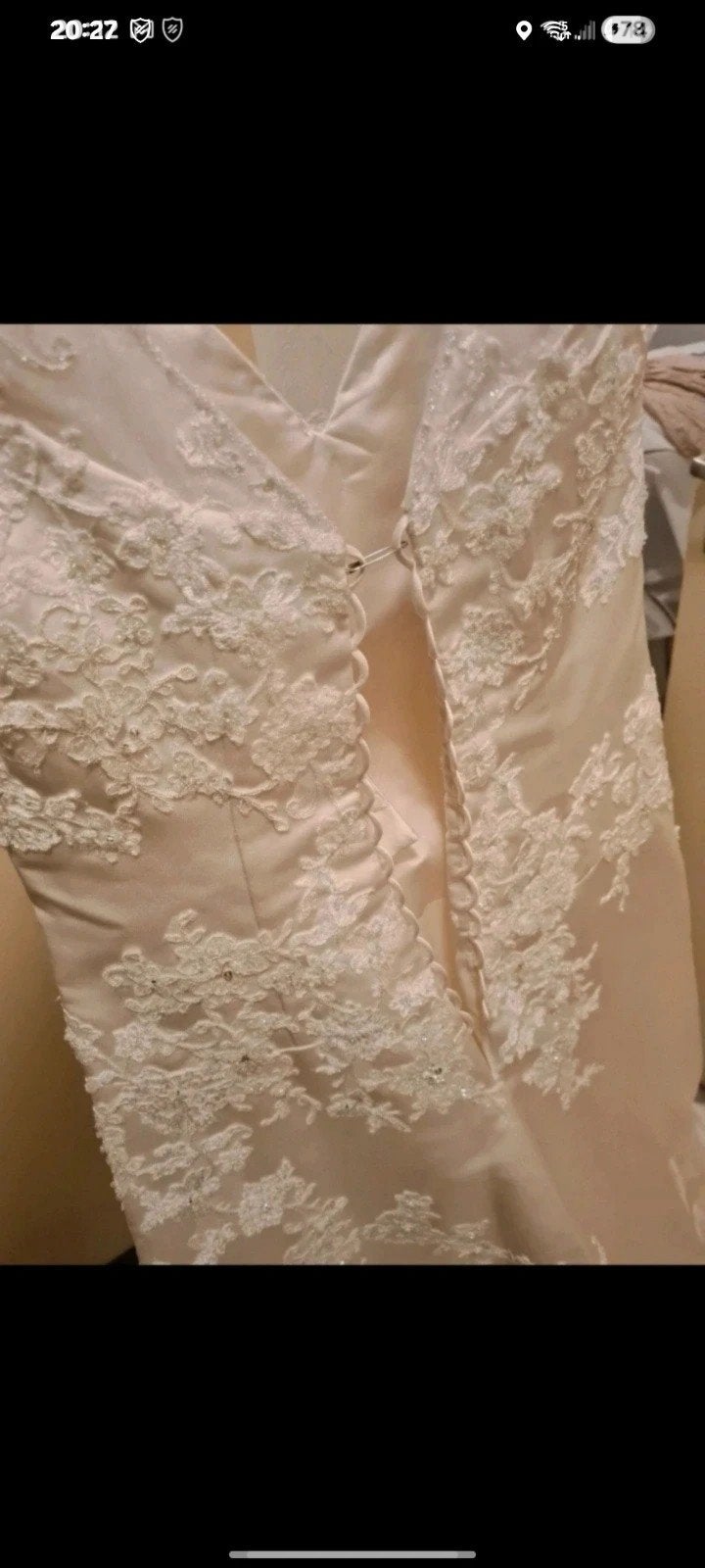 Elegante trouwjurk met kant en pailletten, Trouwjurk, Overige kleuren, Ophalen of Verzenden, Onbekend