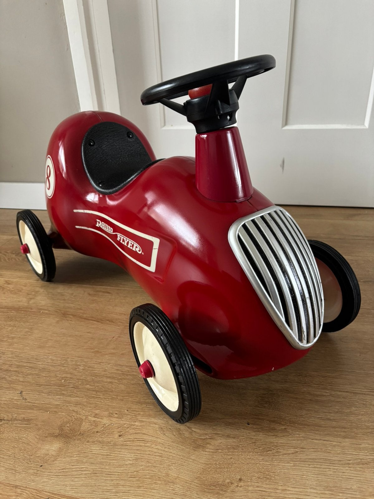 Vintage  Radio Flyer Little Red Roadster metalen loopauto, Ophalen of Verzenden, Zo goed als nieuw