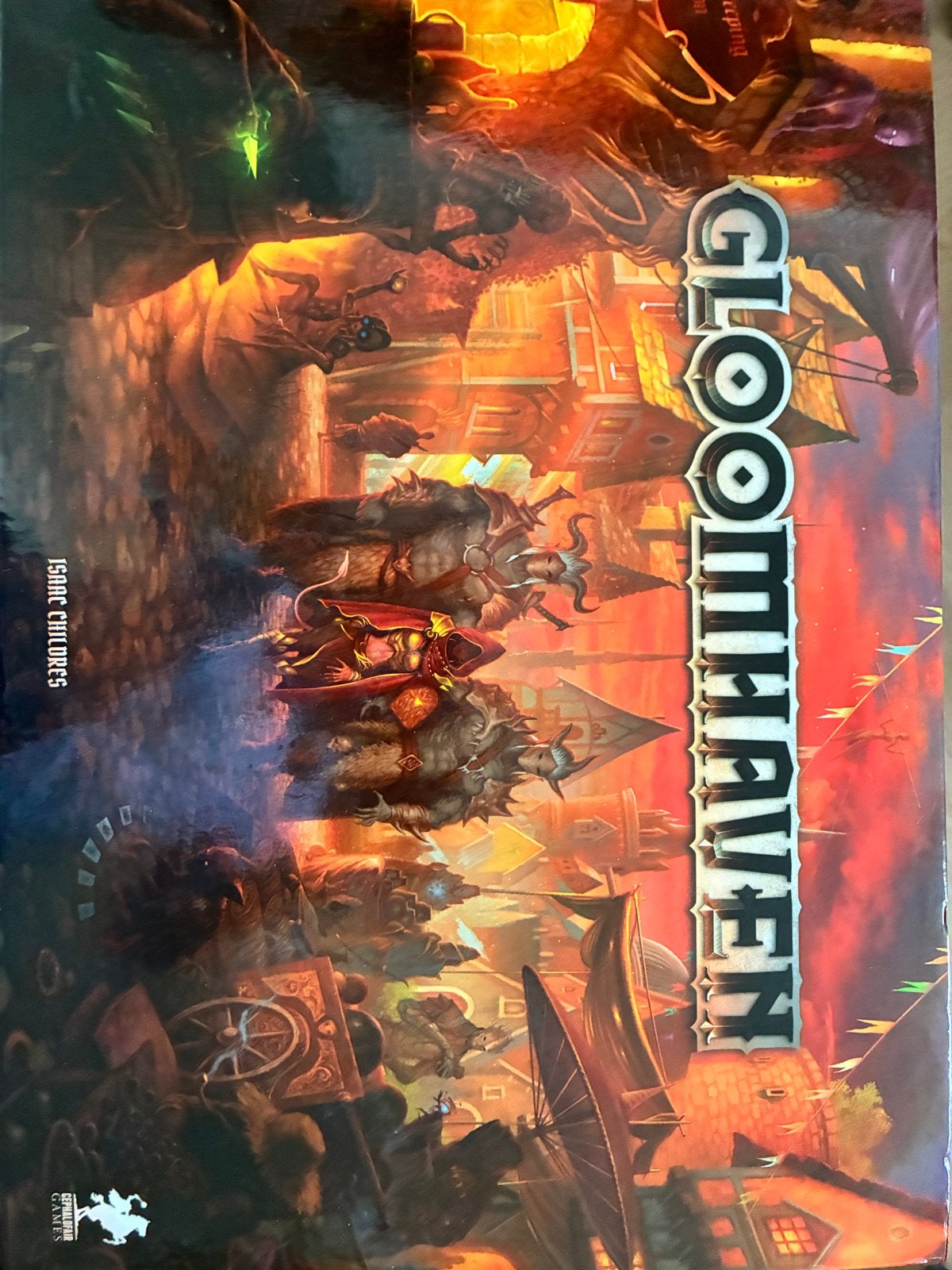Gloomhaven Boardgame with wood insert, Een of twee spelers, Ophalen, Zo goed als nieuw