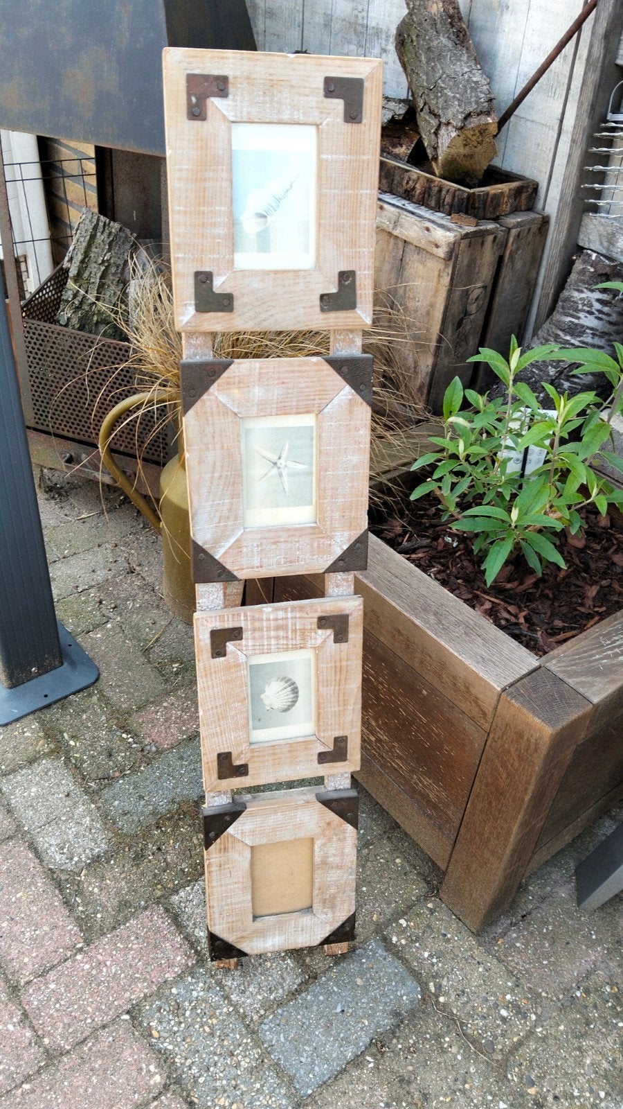 Brocante staande fotolijst
Geschikt voor 4 fotos, Audio, Tv en Foto, Fotografie | Fotolijsten, Gebruikt, Overige typen, Hout, Voor meerdere foto's