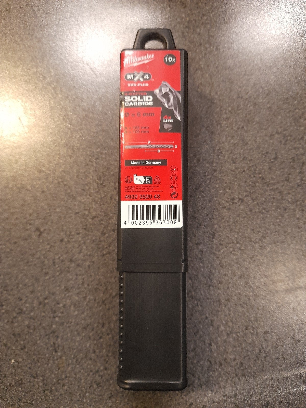 Milwaukee MX4 SDS-PLUS Boor 10 stuks  6mm - Nieuw in verpakk, Ophalen of Verzenden, Nieuw, Boor- en/of Breekhamer