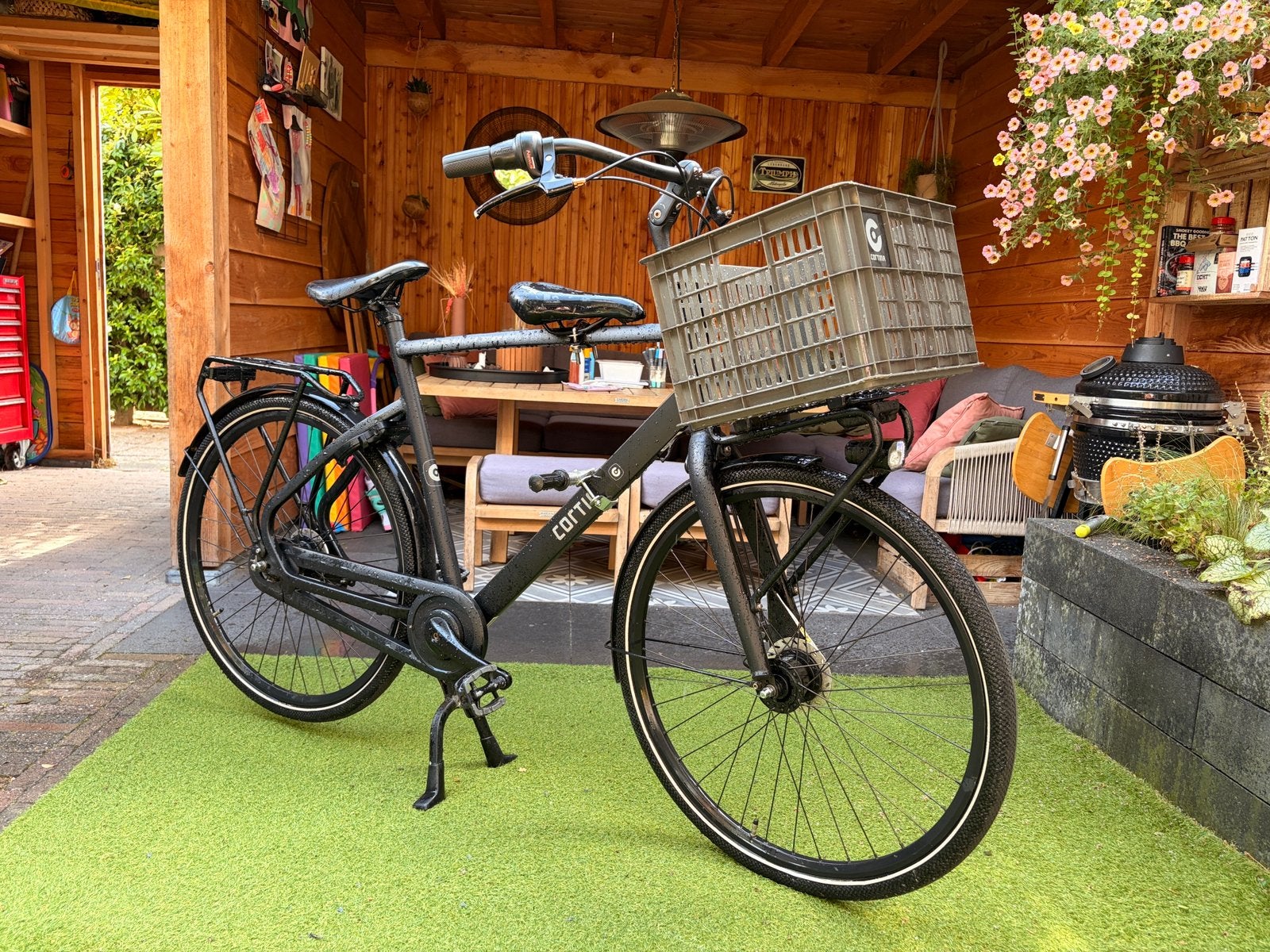 Cortina herenfiets matzwart - 7 versnellingen - Nette fiets!, Fietsen en Brommers, Fietsen | Jongens, Ophalen, Zo goed als nieuw