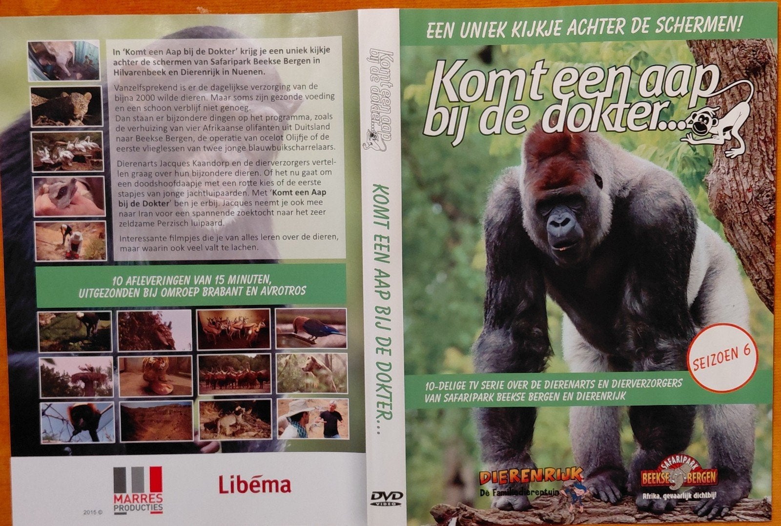 Komt een aap bij de dokter... Seizoen 6 DVD, Cd's en Dvd's, Gebruikt, Alle leeftijden, Natuur, Inclusief doosje