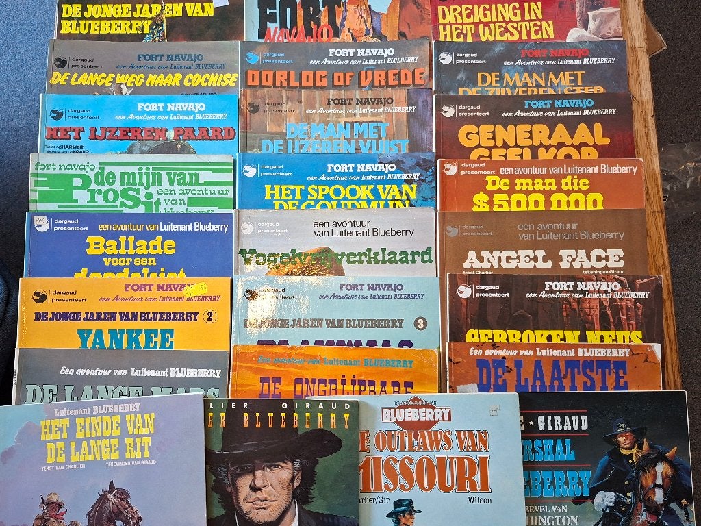 Blueberry 24x Giraud Vance Charlier ook los te koop, ruil, Gelezen, Charlier & Giraud, Ophalen of Verzenden, Meerdere stripboeken