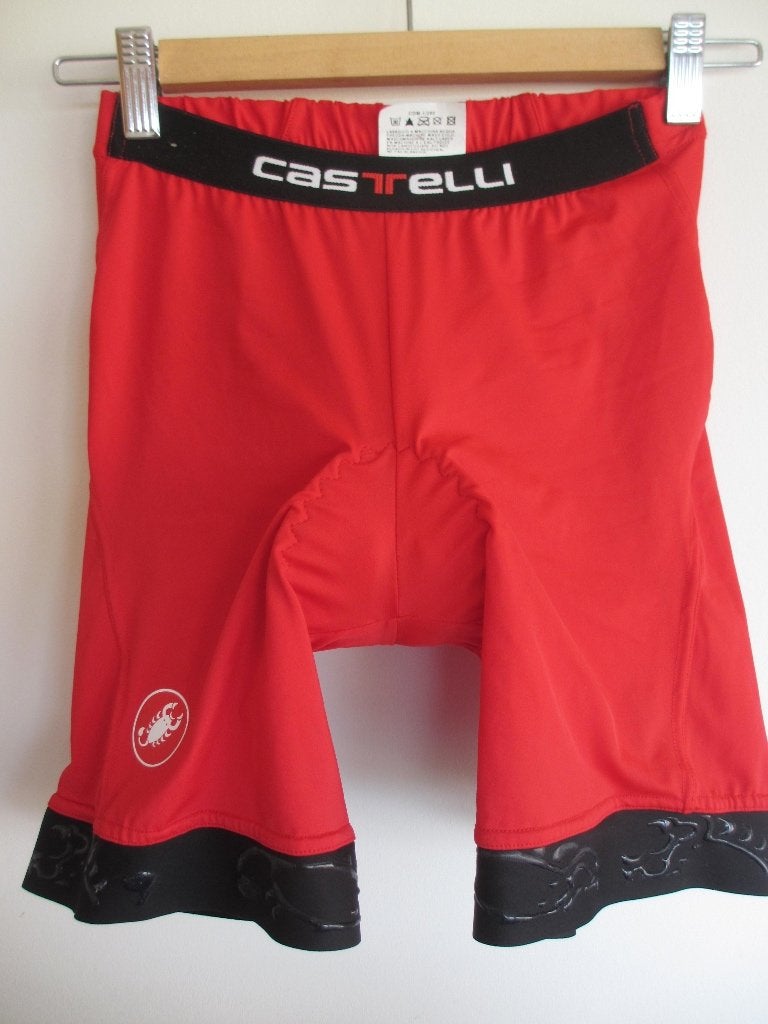 Castelli fietsbroek / wielershort dames M rood NIEUW, Fietsen en Brommers, Fietsaccessoires | Fietskleding, Castelli, M, Nieuw