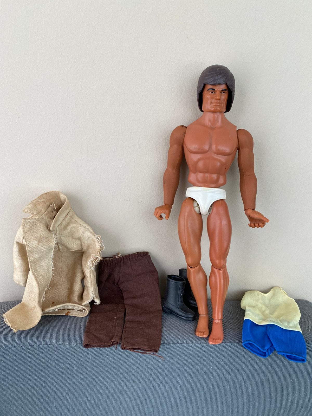 Vintage Big Jim Secret Agent 004 70 s Mattel, Verzamelen, Poppen, Verzenden, Pop