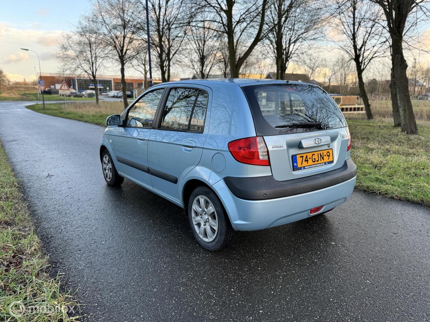Hyundai Getz 1.4i Active Joy*APK 01/27*PARKEERSENSOR*AIRCO, Auto's, Hyundai, Zwart, 4 cilinders, Blauw, Origineel Nederlands