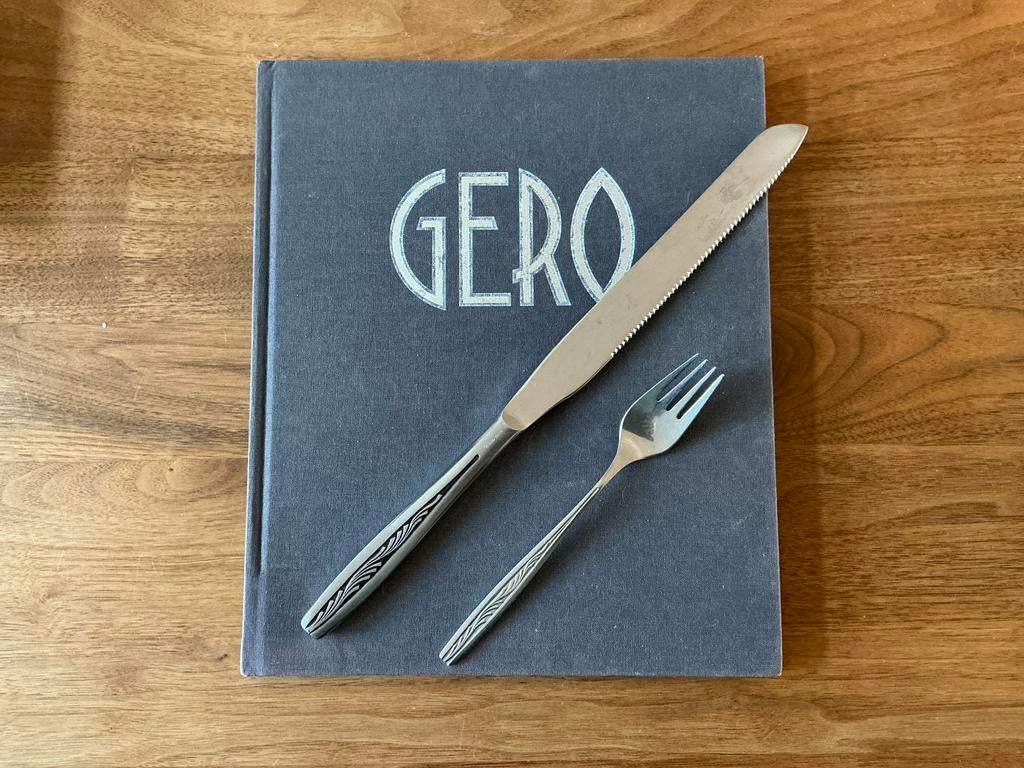 Gero Zilmeta 521 - Takje - broodzaag + kleine vork, Ophalen of Verzenden