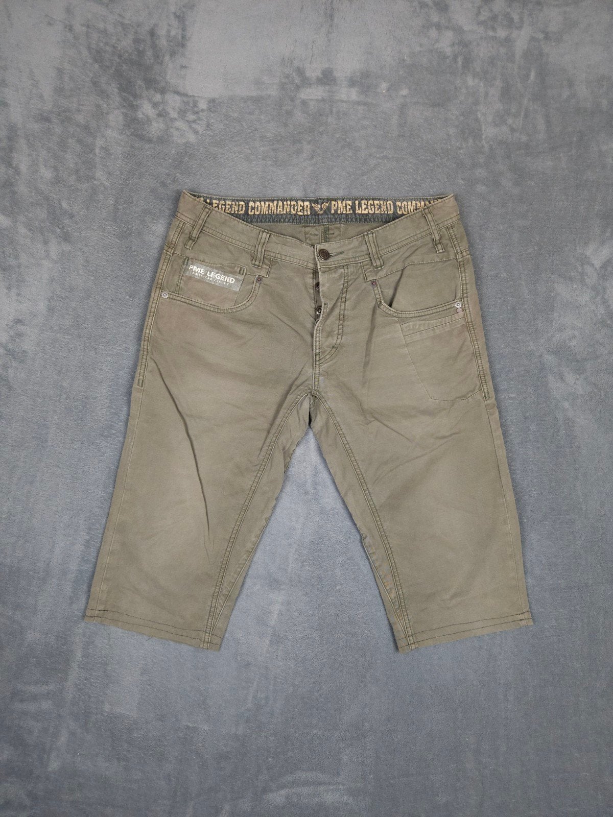 Pme Legend Korte Broek Commander W33 Shorts Groen Pall Mall., Overige kleuren, Verzenden, ., Zo goed als nieuw