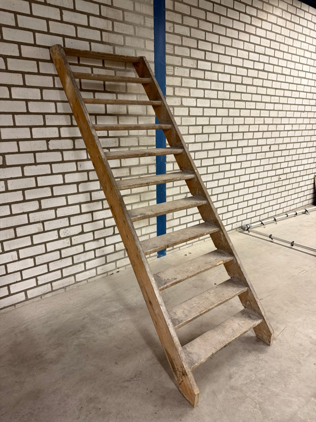 Massief Houten Trap 208 cm Steektrap Zoldertrap Entresoltrap, Ophalen of Verzenden, 2 tot 4 meter