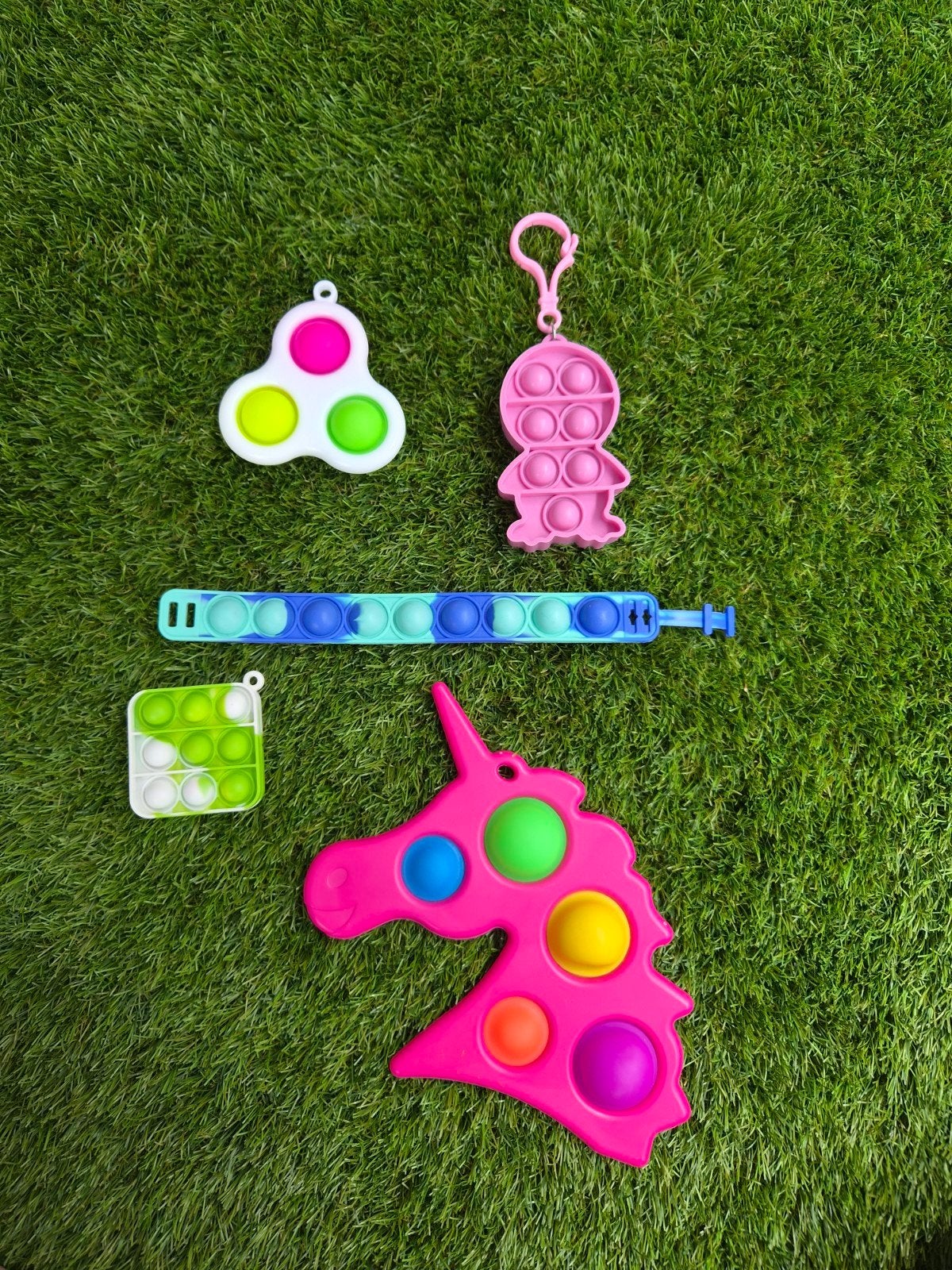 Pop It Fidget Speelgoed Set - Eenhoorn, Dinosaurus, Armband, Ophalen of Verzenden, Nieuw, Jongen of Meisje