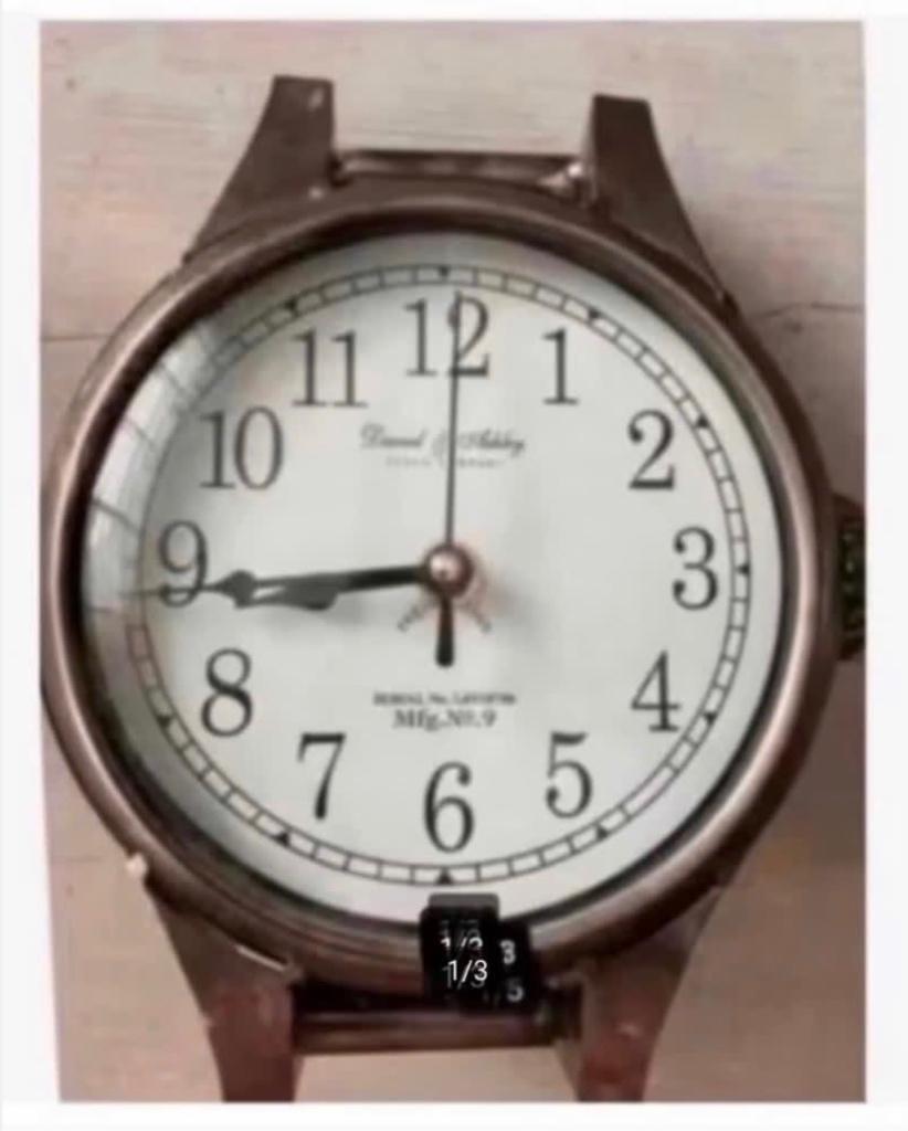 Mooie Brocante klok, groot horloge look, 22 cm hg, Huis en Inrichting, Woonaccessoires | Klokken, Wandklok, Ophalen of Verzenden