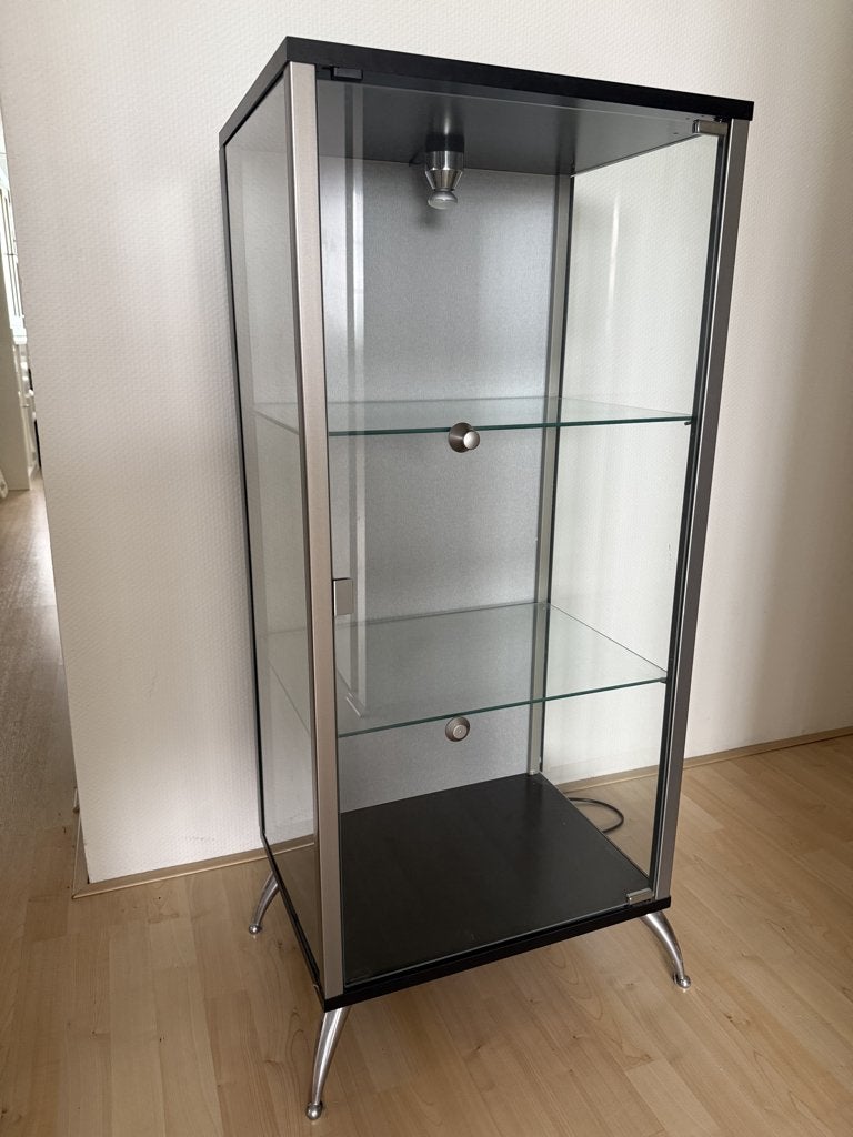 Mooi Glazen Vitrinekastje met verlichting, Ophalen, 100 tot 150 cm, 50 tot 100 cm, Glas