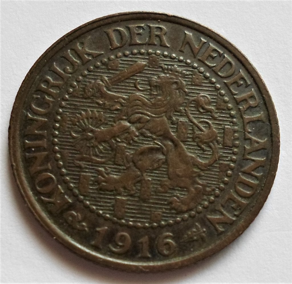 Nederland 2,5 cent 1916., Postzegels en Munten, Verzenden, Koningin Wilhelmina, Overige waardes, Losse munt