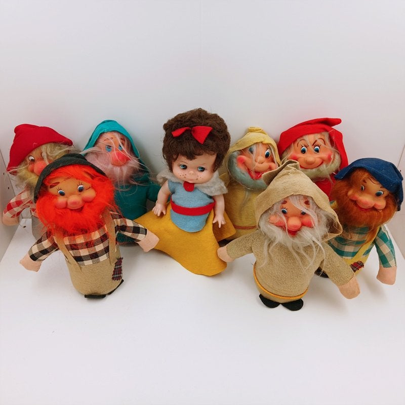 Snow White and the Seven Dwarfs Antieke Disney Poppen, Ophalen of Verzenden, Gebruikt, Pop