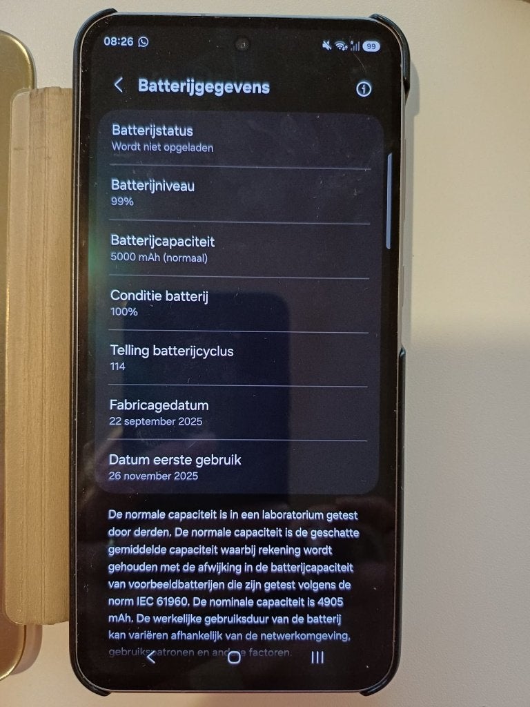 Samsung A56, Ophalen, Zwart, Zo goed als nieuw, Zonder simlock
