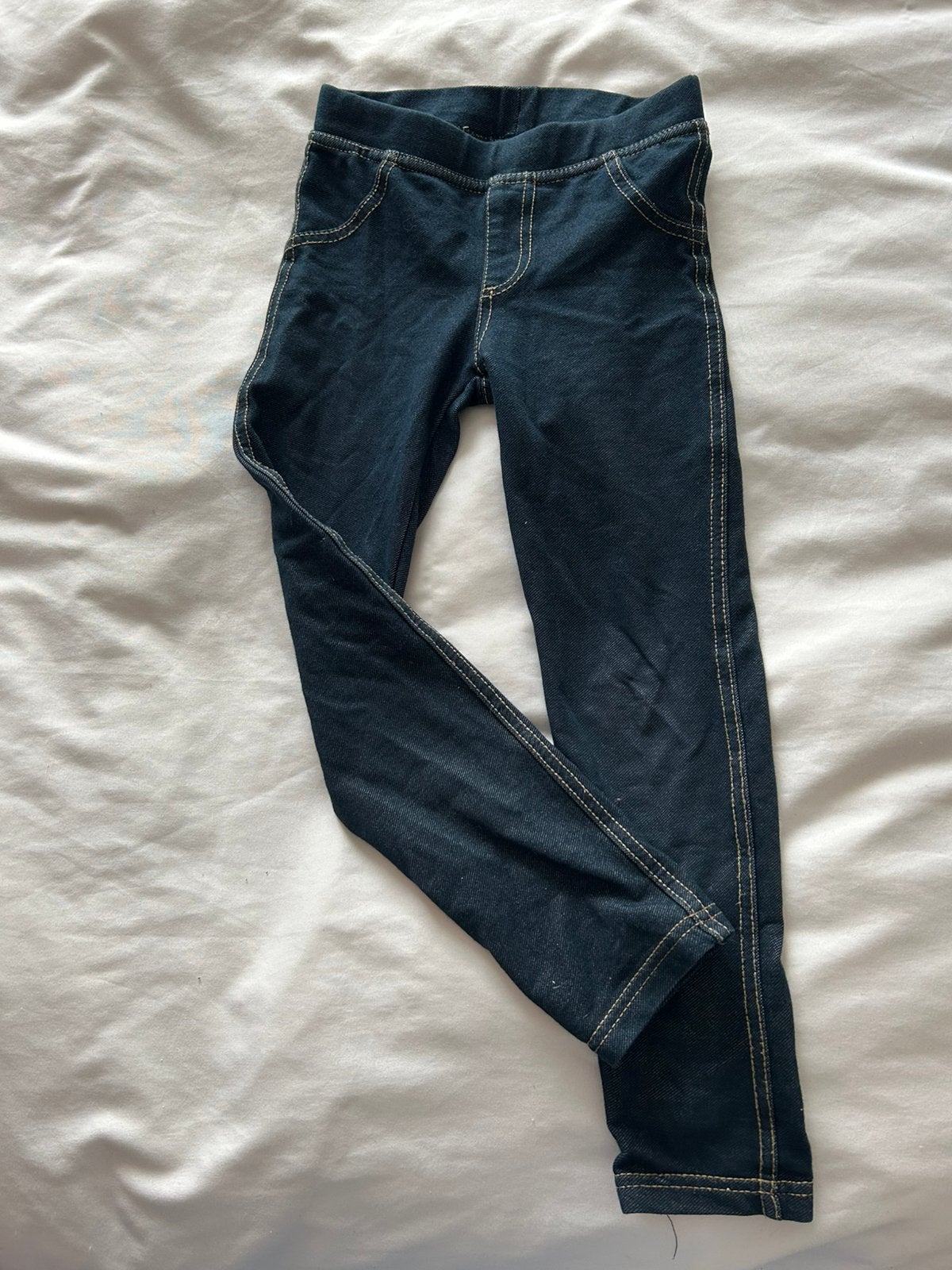 Legging maat 110/116, Legging, Maat 36/38 (S), Blauw, Ophalen of Verzenden