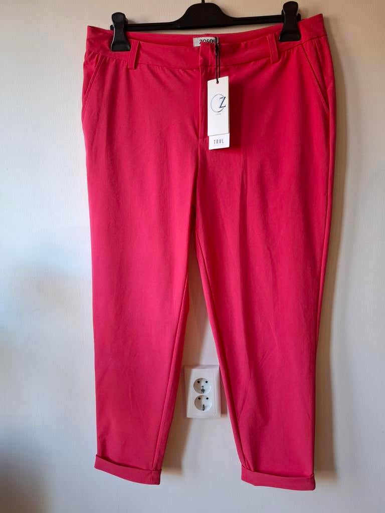 Zoso travelstof enkel broek met omslag XXL/46,48, Kleding | Dames, Maat 46/48 (XL) of groter, Nieuw, Ophalen of Verzenden, Driekwart