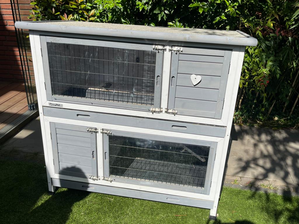 Z.g.a.n. Konijnen of knaagdierenhok “Kim” met isolatiepakket, Ophalen, 110 cm of meer, Zo goed als nieuw, 90 cm of meer