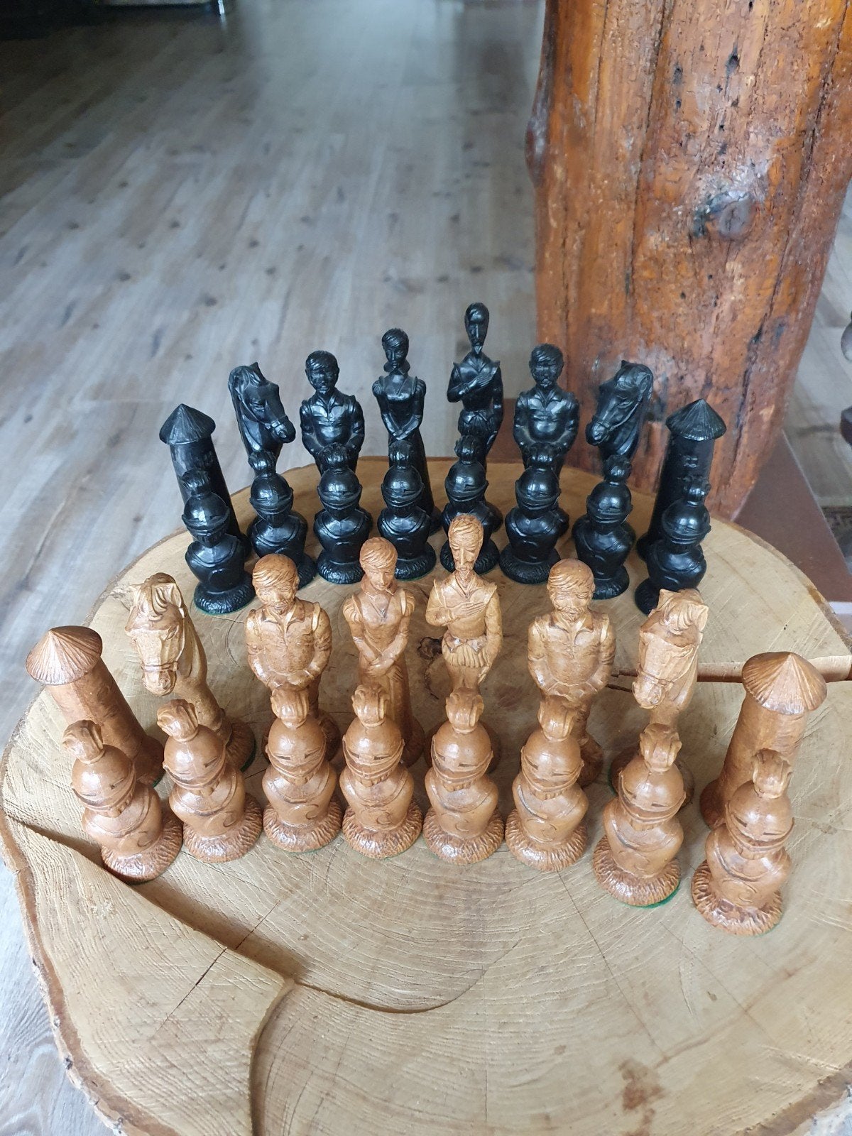 Unieke grote schaakstukken Don Quichot, Ophalen of Verzenden