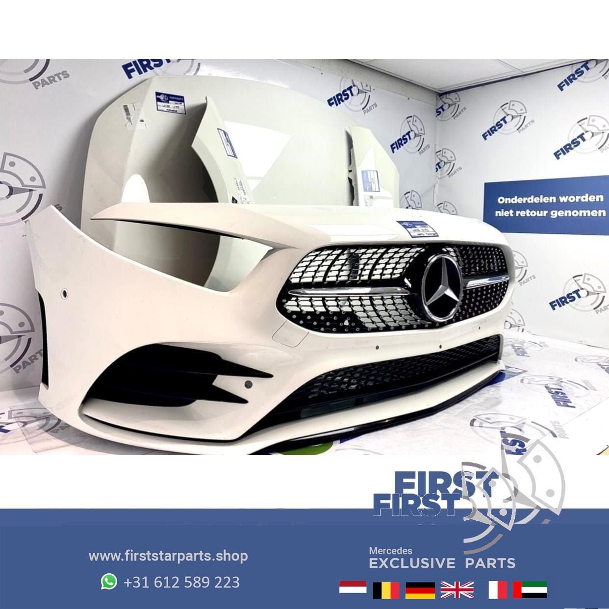 2020 W177 V177 AMG LINE VOORKOP WIT Mercedes A Klasse 2018-2, Gebruikt, -, Voor, Ophalen of Verzenden