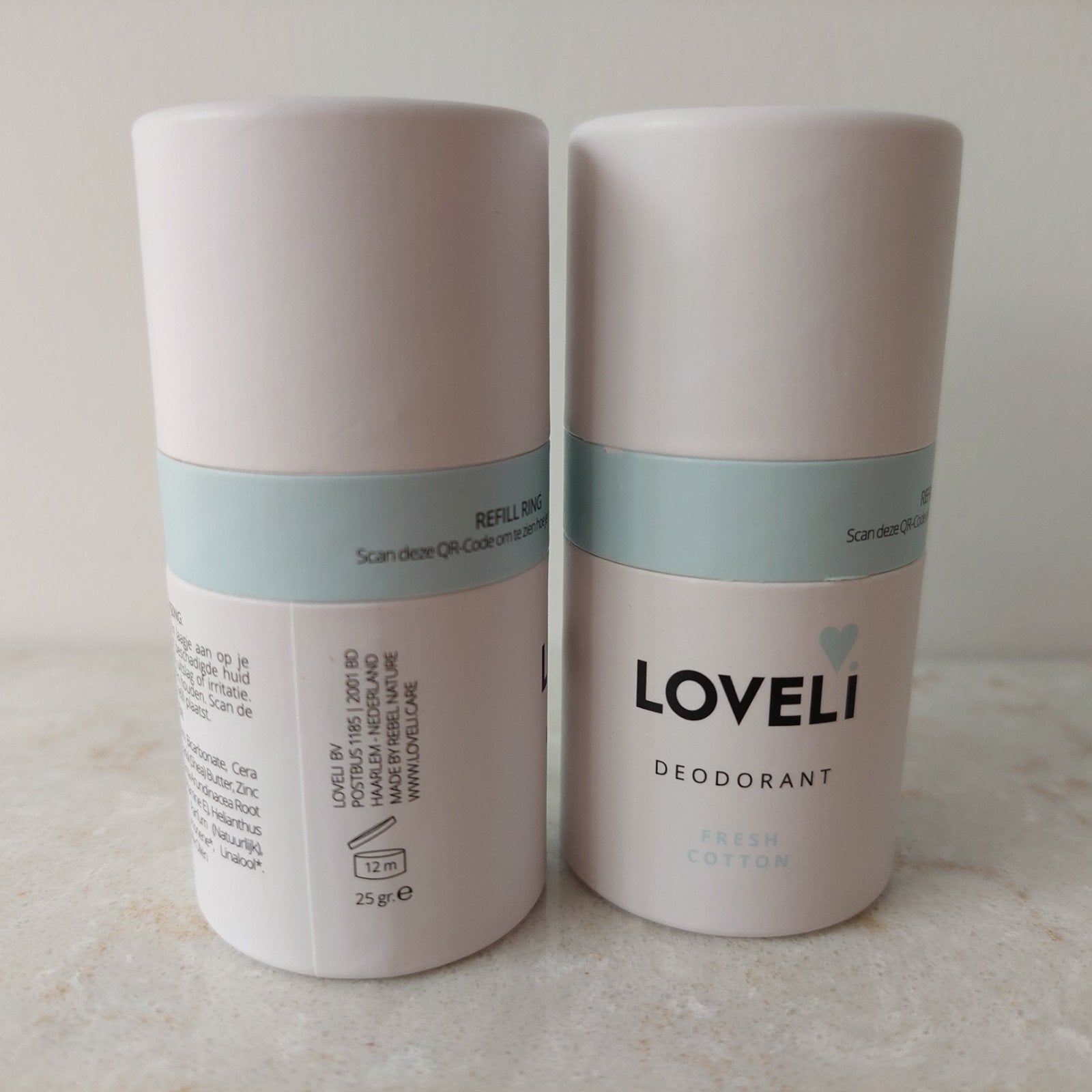 Loveli Deodorant Navullingen nieuw - Fresh Cotton (25 gr), Ophalen of Verzenden, Nieuw, Deodorant of Bodyspray