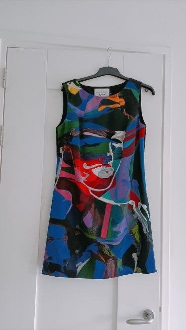 Nieuwe fleurige gevoerde jurk maat 40 met evt. jasje, Overige kleuren, Maat 42/44 (L), Nieuw, Ophalen of Verzenden