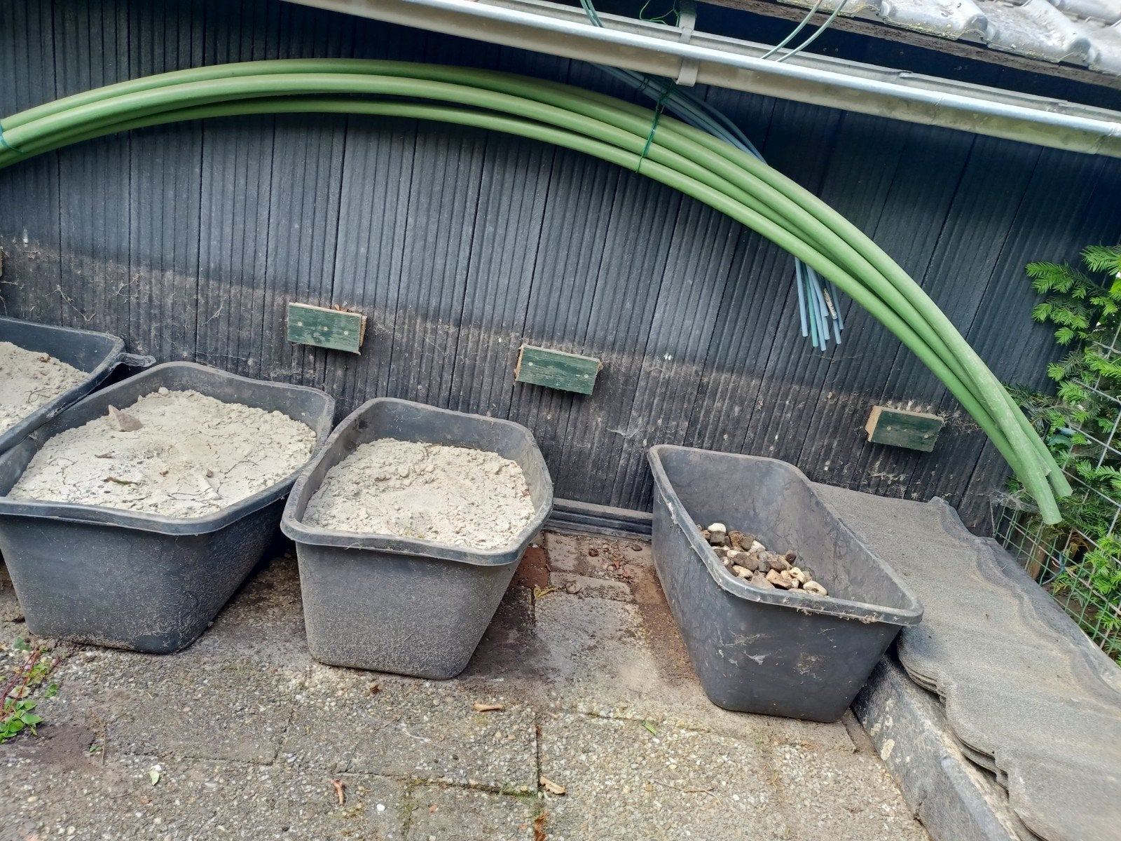 5 grote (flexibele) buizen voor moestuin, Ophalen, Gebruikt, Overige typen