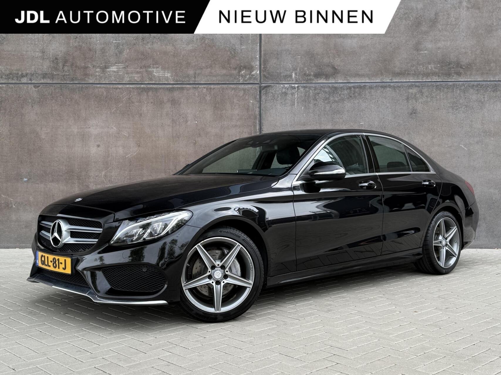 Mercedes C-klasse 200 Ambition | AMG-Pakket | Head-UP | Navi, Auto's, Achterwielaandrijving, Gebruikt, Zwart, Leder