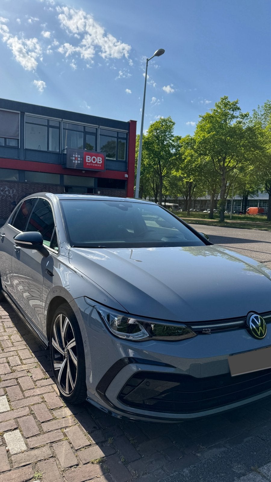 Volkswagen Golf 8 R-Line | 2.0 benzine | Nardo Grey, Auto's, Dealer onderhouden, Zilver of Grijs, Golf, Particulier