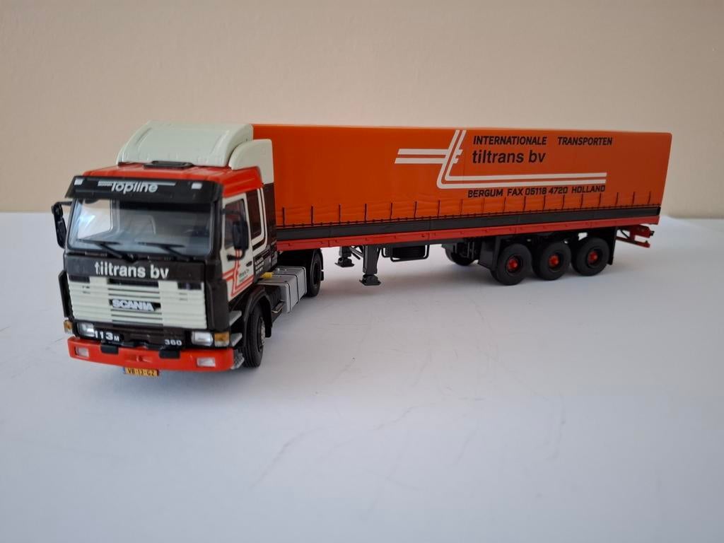 Scania 113m met schuifzeiltrailer Tilltrans Burgum van wsi., Hobby en Vrije tijd, Modelauto's | 1:50, Ophalen of Verzenden, Nieuw