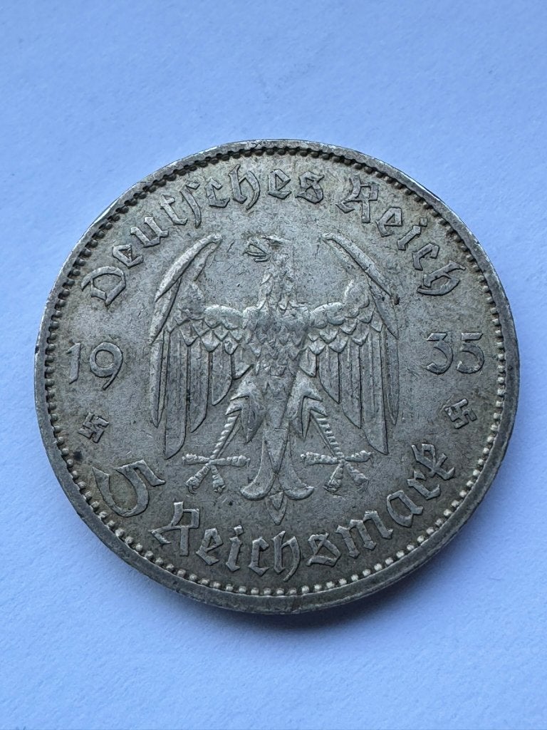 Duitsland - 5 Reichsmark 1935A (Potsdam), Verzenden, Duitsland, Losse munt, Zilver