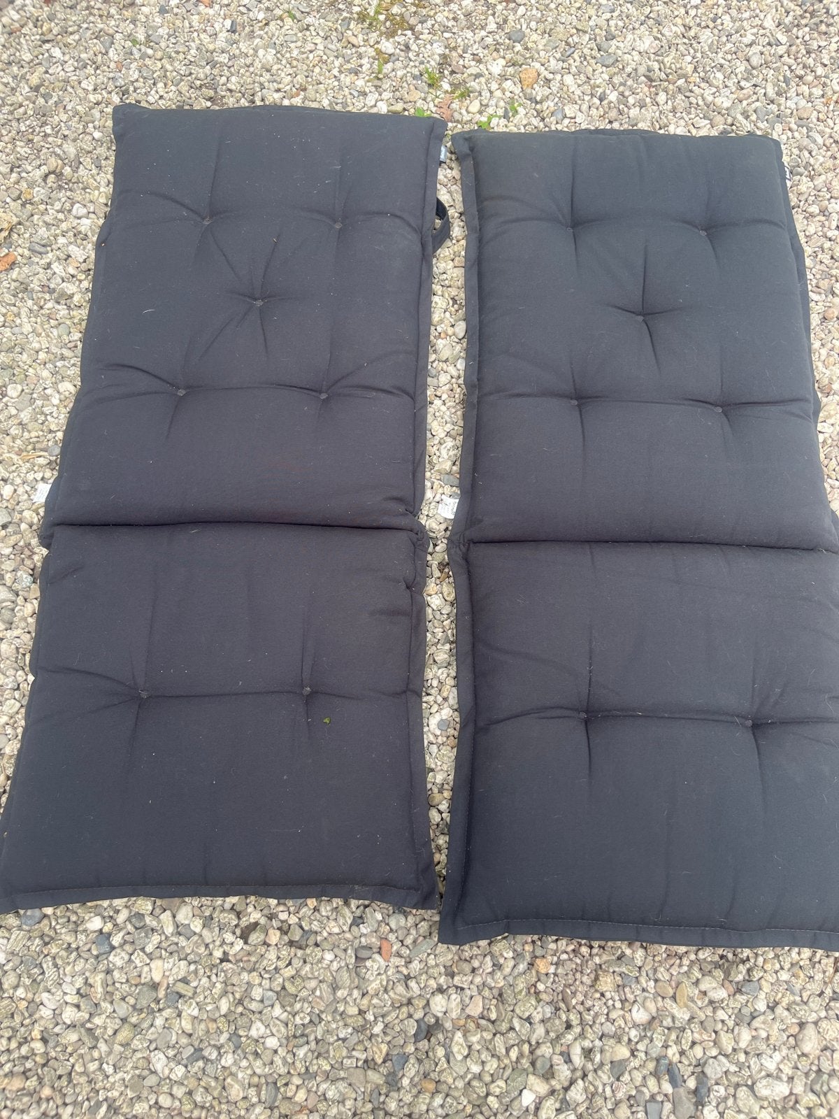Hartman tuinstoelkussens zwart (2 stuks), Tuin en Terras, Tuinmeubel-accessoires, Ophalen, Gebruikt