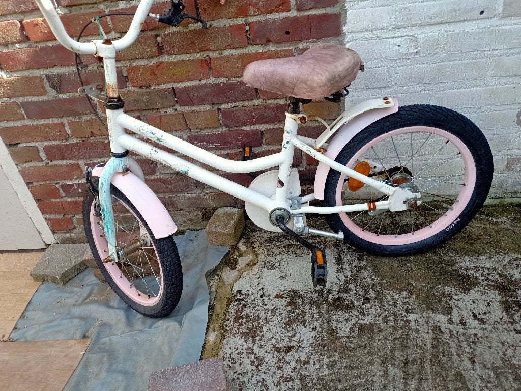 kinder fiets, Ophalen of Verzenden, Gebruikt, Terugtraprem, Minder dan 16 inch