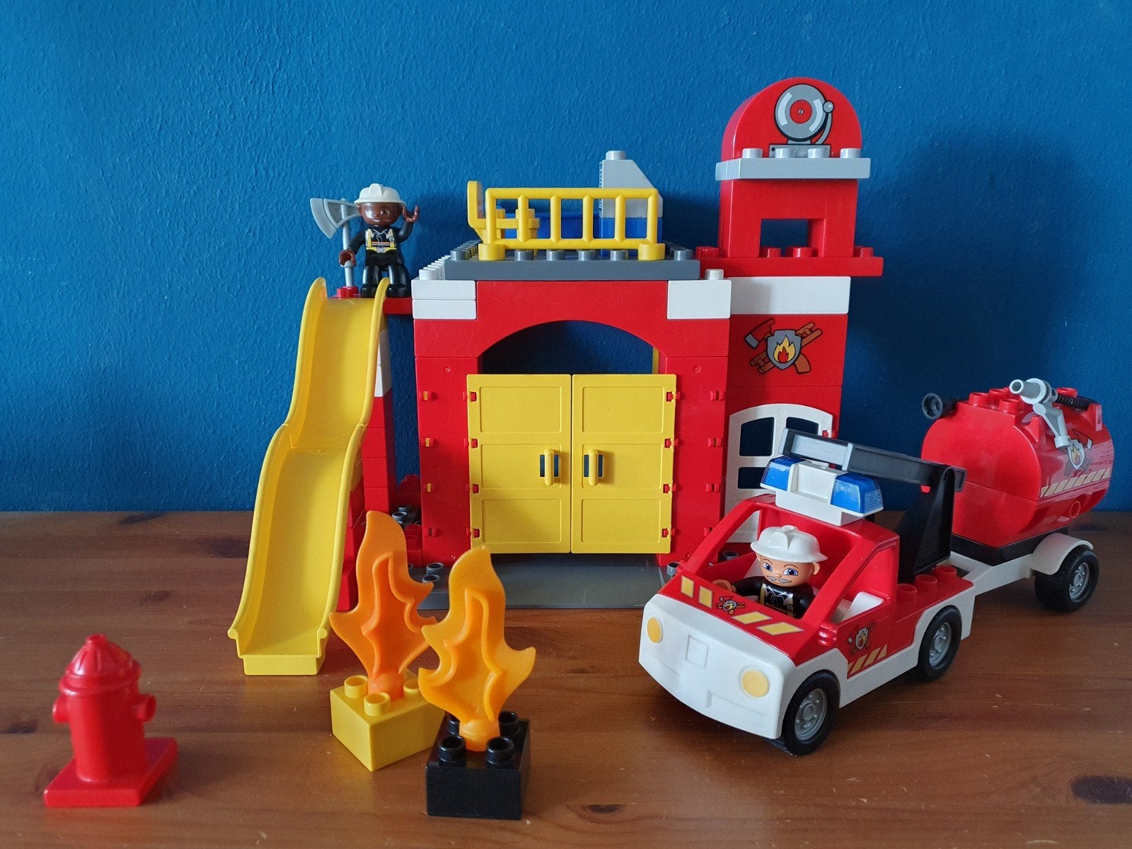 Duplo Brandweer kazerne set 6168 compleet, Ophalen of Verzenden, Gebruikt, Duplo