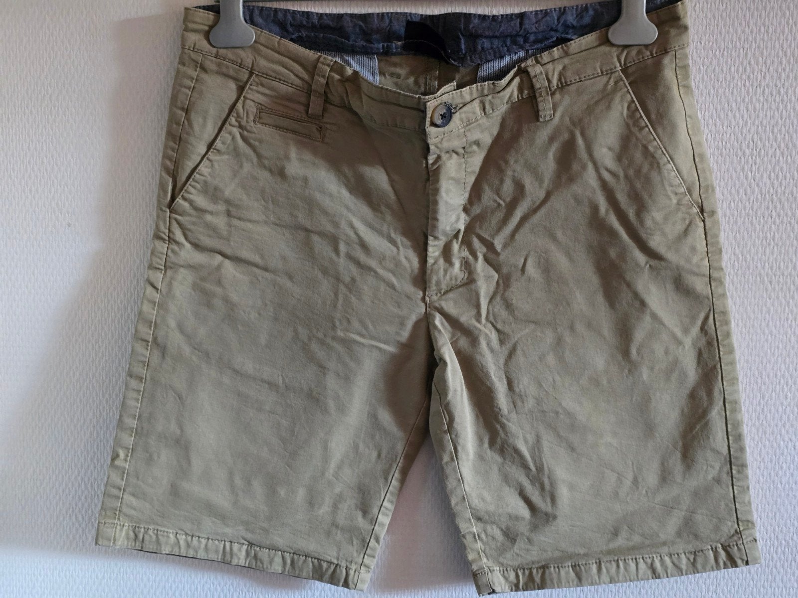 Checker Korte Broek Heren - Maat XL, Kleding | Heren, Beige, Maat 56/58 (XL), Ophalen of Verzenden, Checker