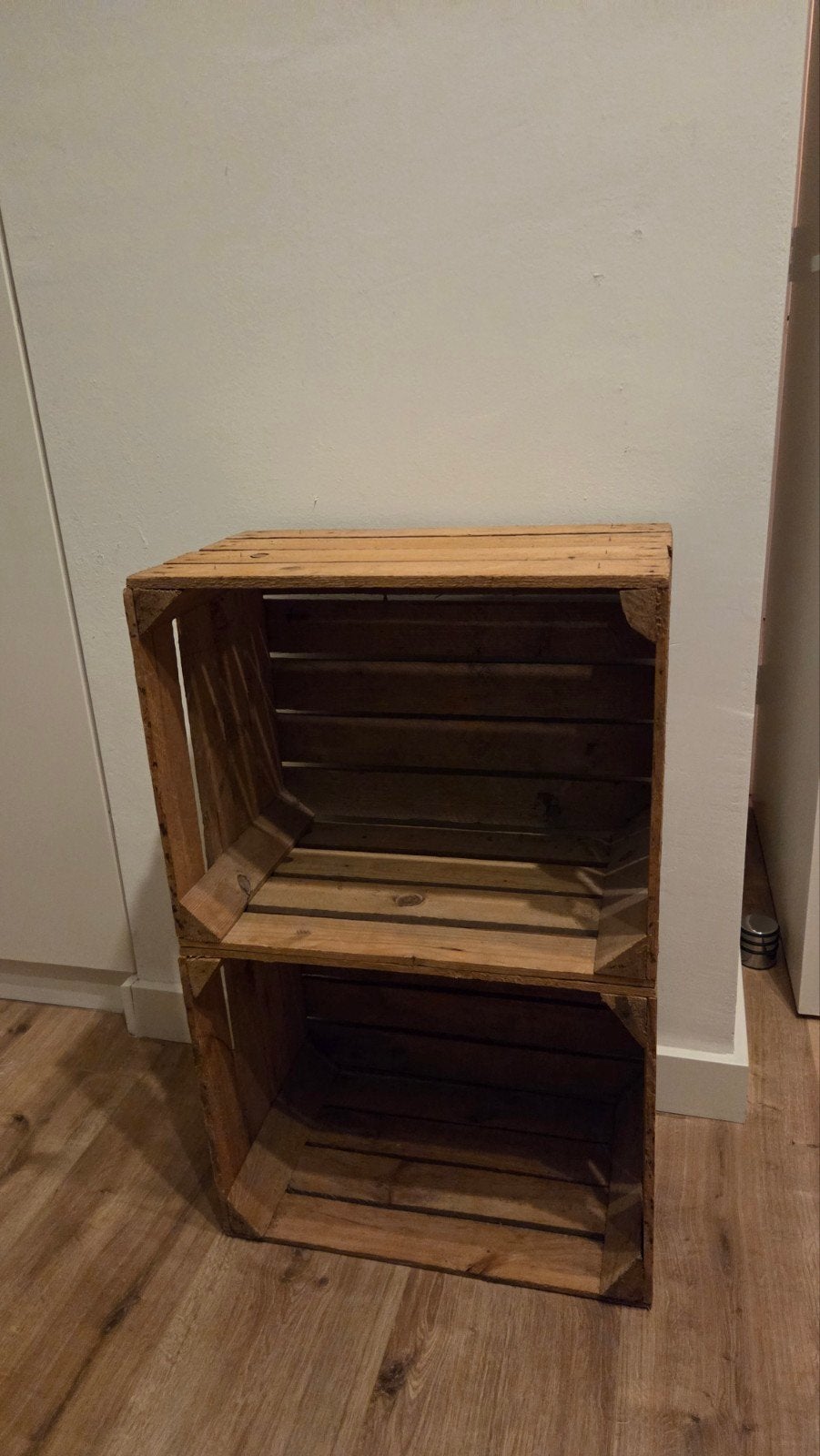 3 stuks houten kratten - decoratief en functioneel, Ophalen, Gebruikt, Minder dan 35 cm, Minder dan 50 cm