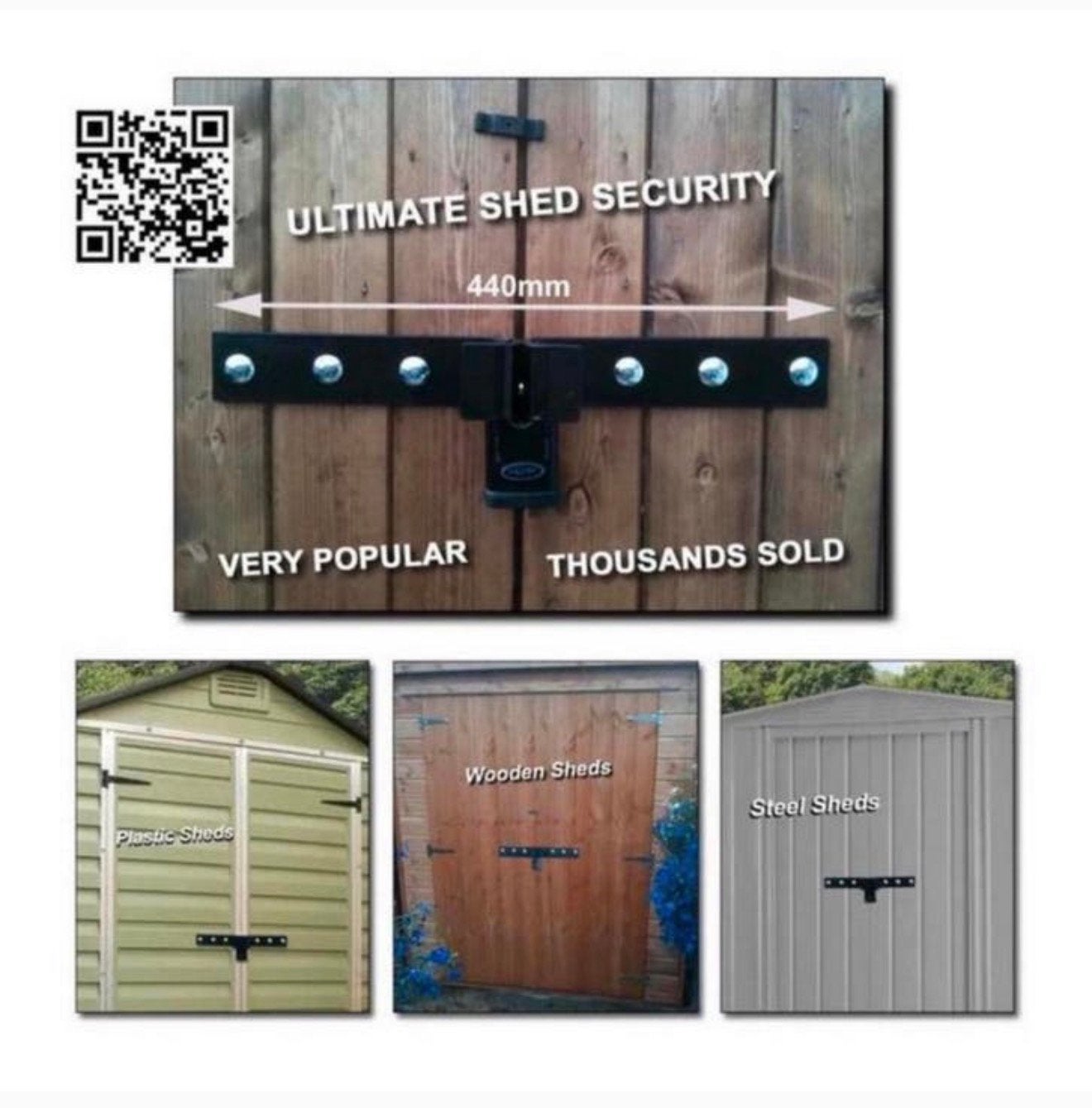 Beveiligingshasp voor slot beveiliging schuur garage poort, Tuin en Terras, Nieuw, Ophalen of Verzenden, H, H