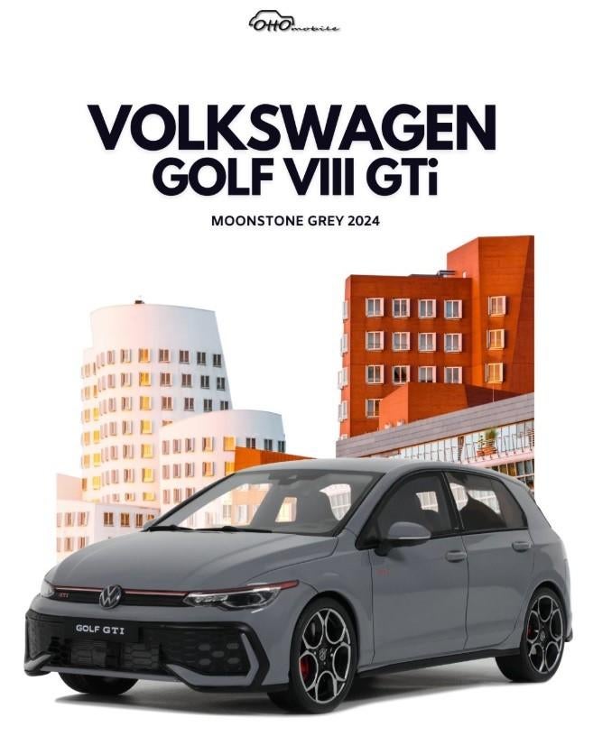 Ottomobile VW Golgt VIII GTI Moonstone Grey, Ophalen of Verzenden, Nieuw, Auto, OttOMobile