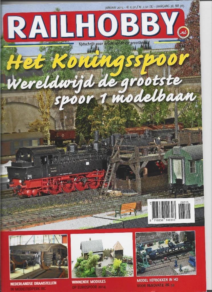 Railhobby: jaargang 2015, Hobby en Vrije tijd, Modeltreinen | H0, Gebruikt, Gelijkstroom, Boek, Tijdschrift of Catalogus, Ophalen