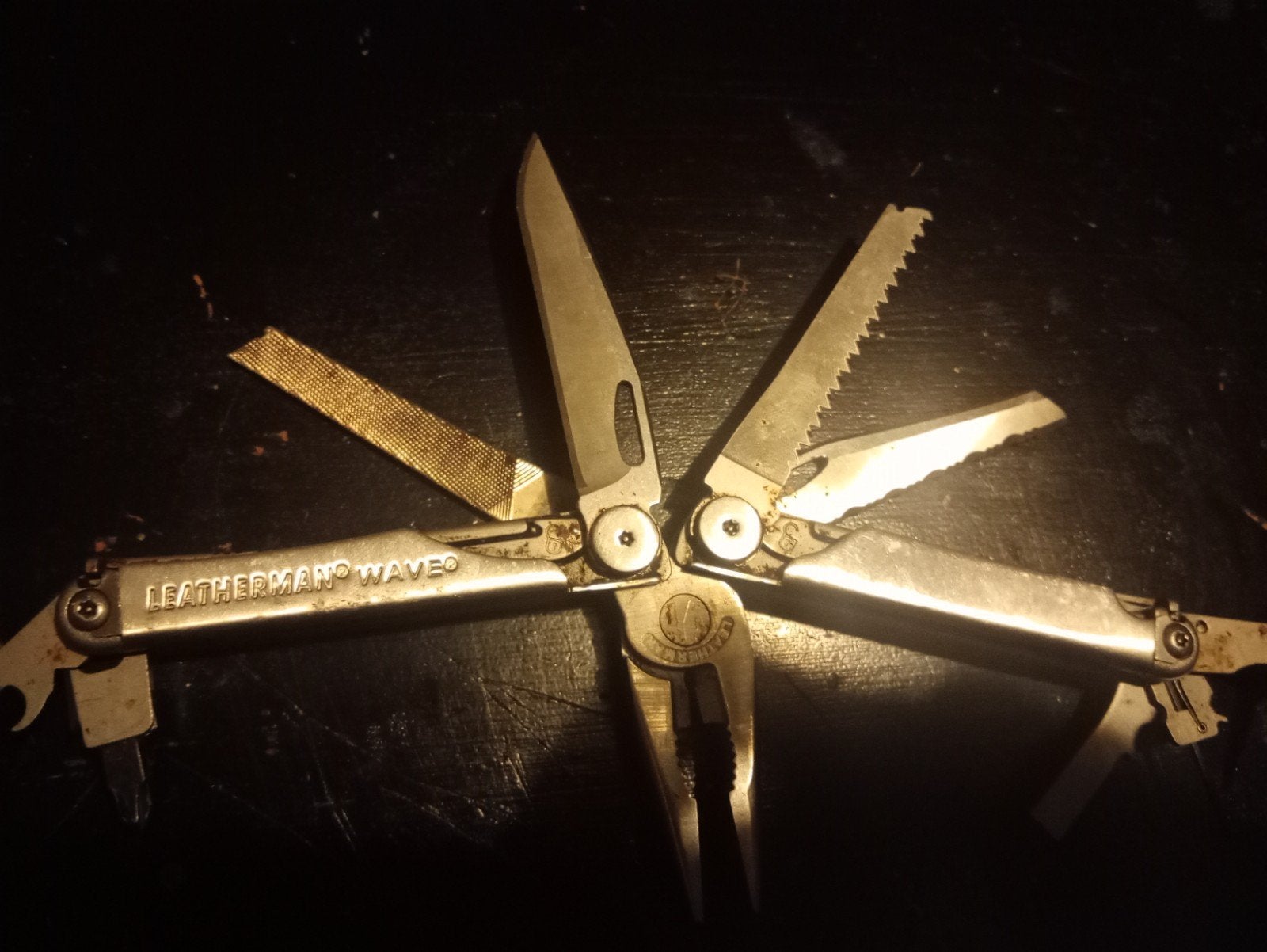 Leatherman Wave Multitool - Gebruikt, Doe-het-zelf en Verbouw, Gereedschap | Handgereedschap, Ophalen of Verzenden, Gebruikt