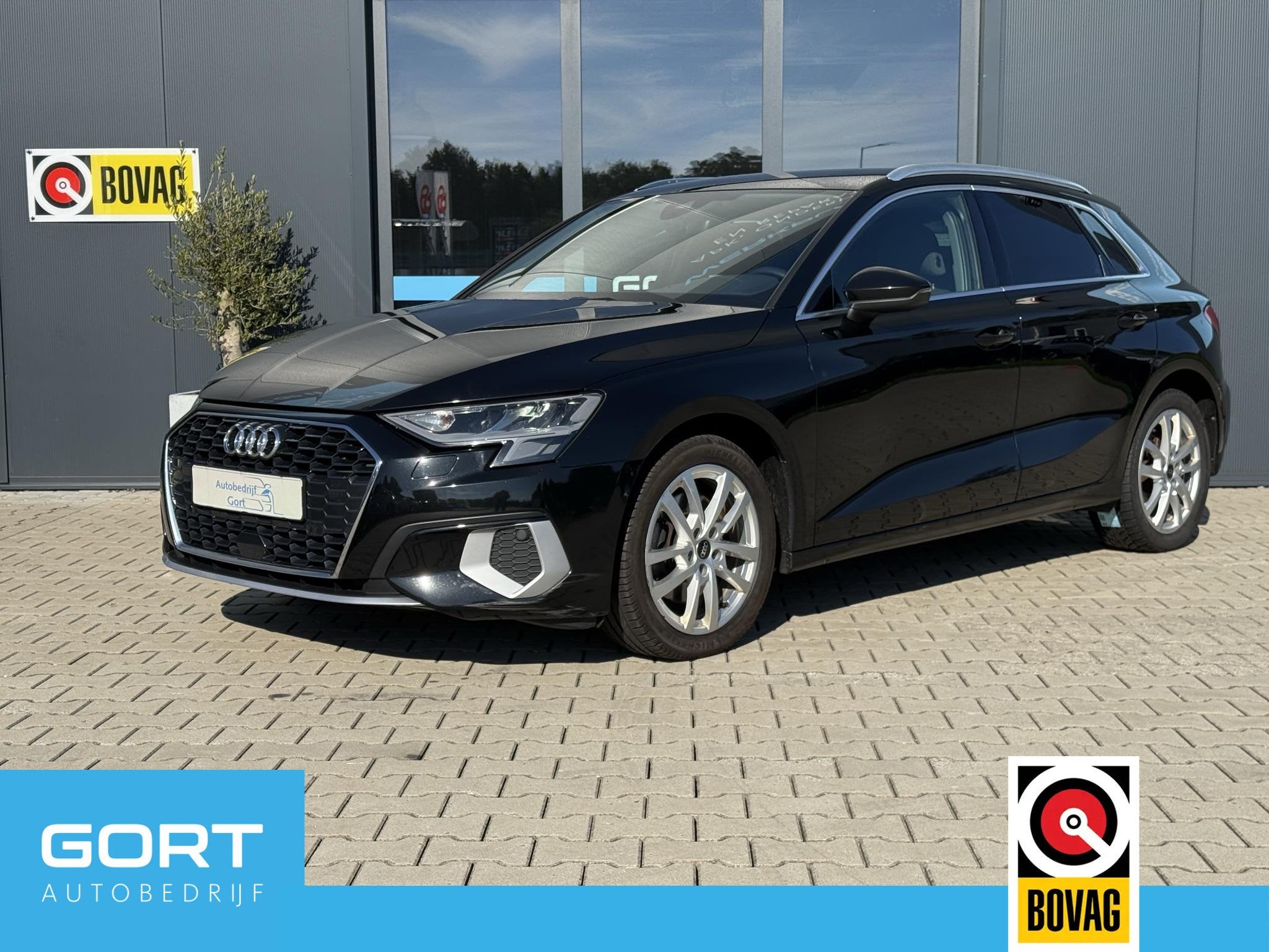Audi A3 Sportback 30 TFSI Advanced edition, Auto's, Parkeerassistent, Stof, Gebruikt, Zwart