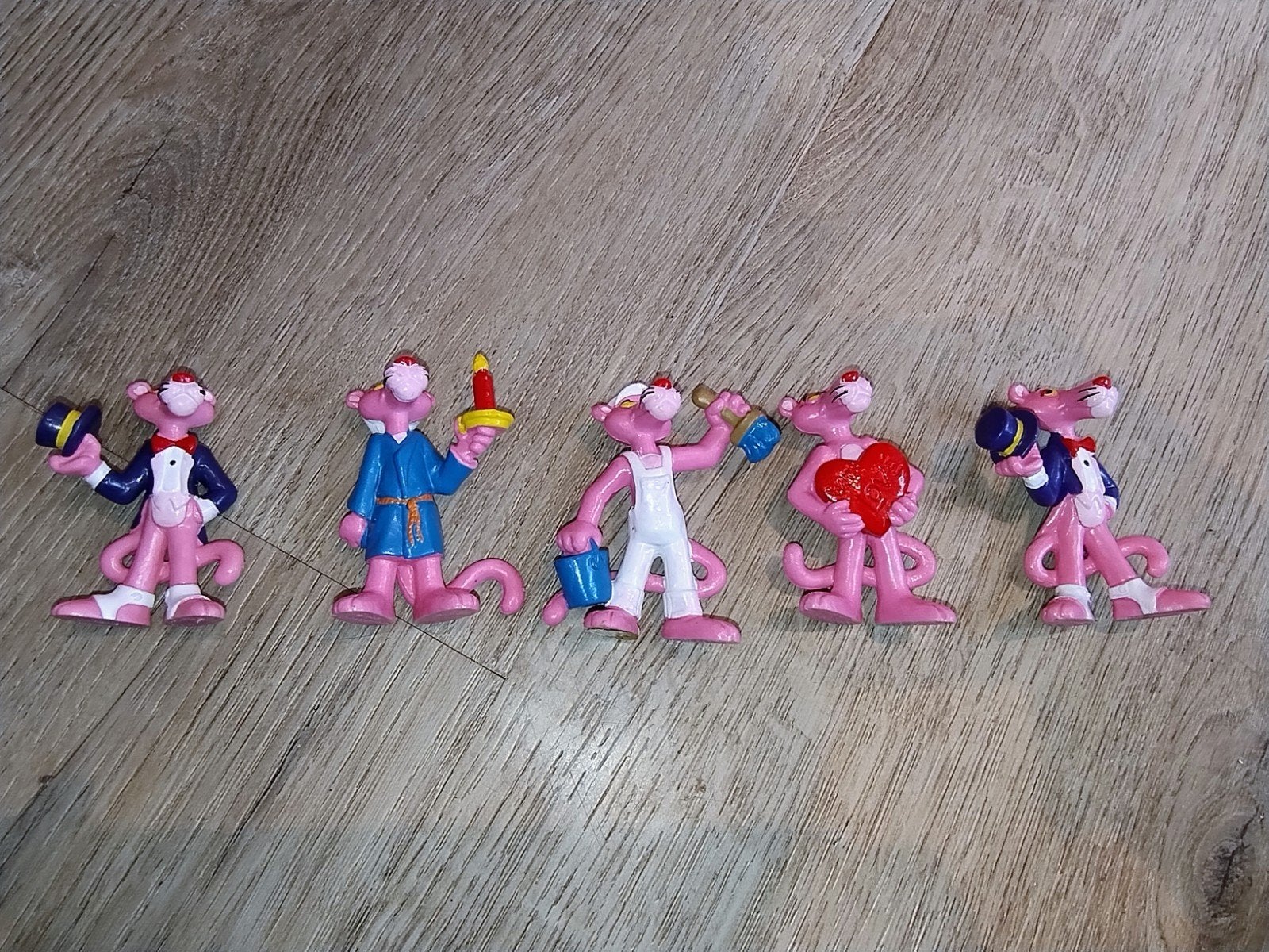 Vintage 1983 Bully United Artist Pink Panther (5 stuks), Ophalen of Verzenden, Gebruikt
