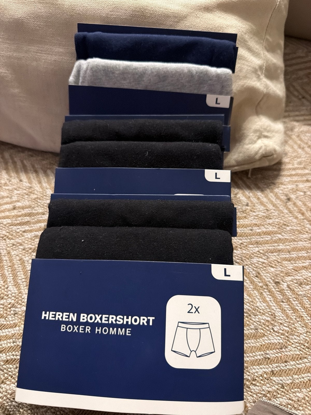 Heren Boxershorts Maat L - Nieuw in Verpakking, Ophalen of Verzenden, Zwart, Boxer